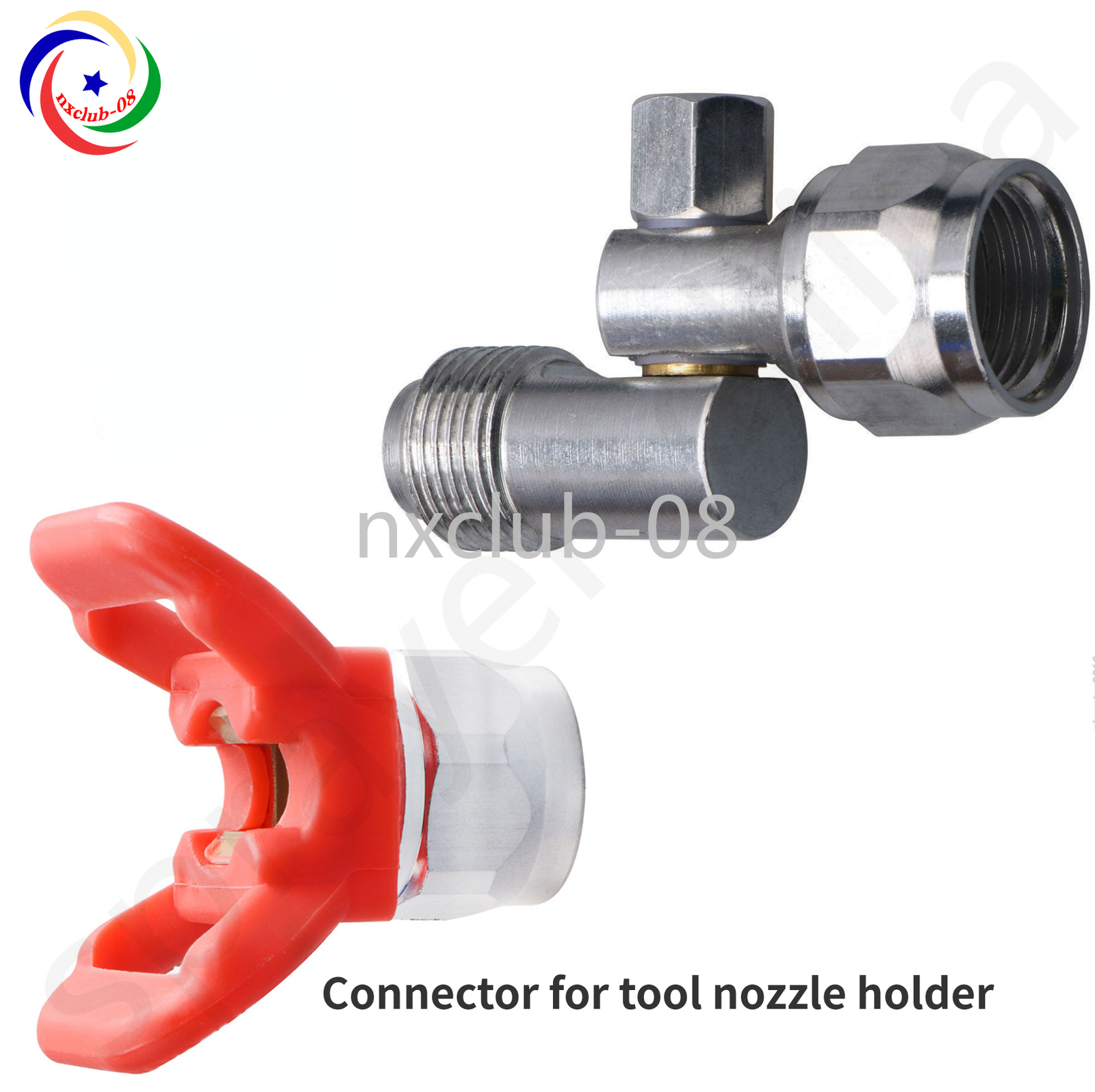 7 / 8''F-M For Different Angles Airless Spray Swivel Adapter With Nozzle Holder gallery