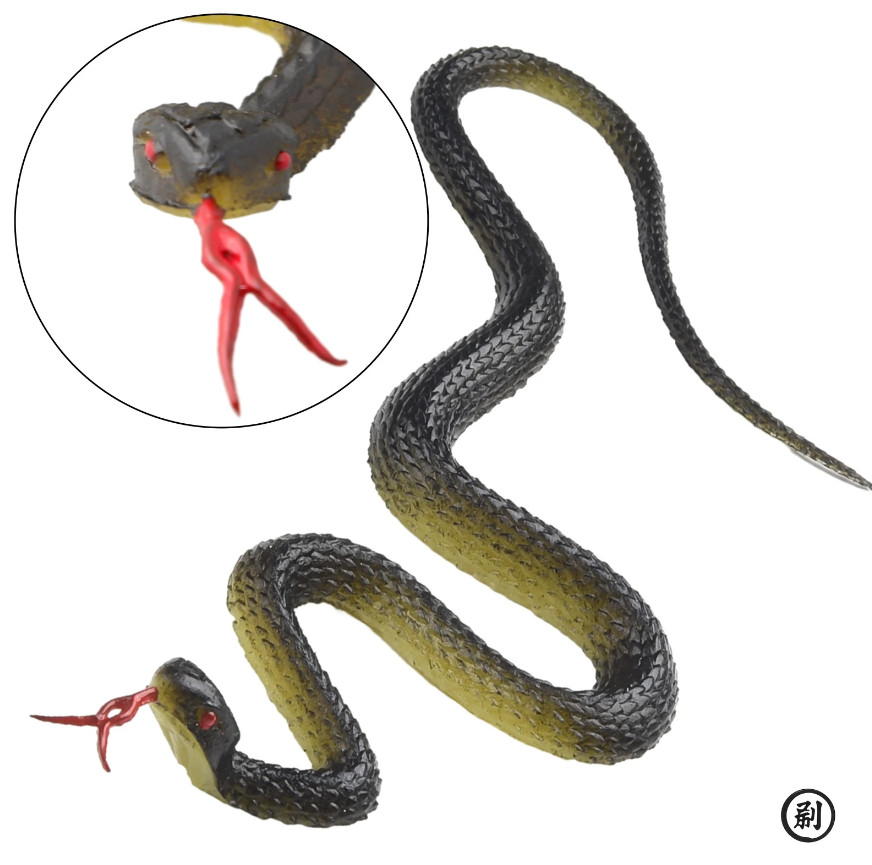 1pc Realistic Fake Rubber Snake Prank Scary Garden Toy Prop Toy Accessories gallery