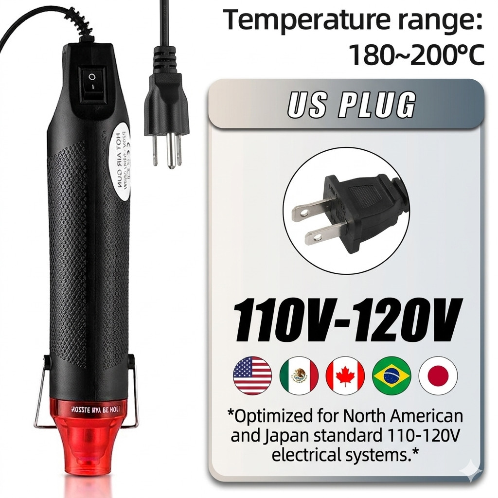 300W Hot Air Gun Mini Portable Handheld Heat Tool for DIY Craft Shrink Wrapping gallery