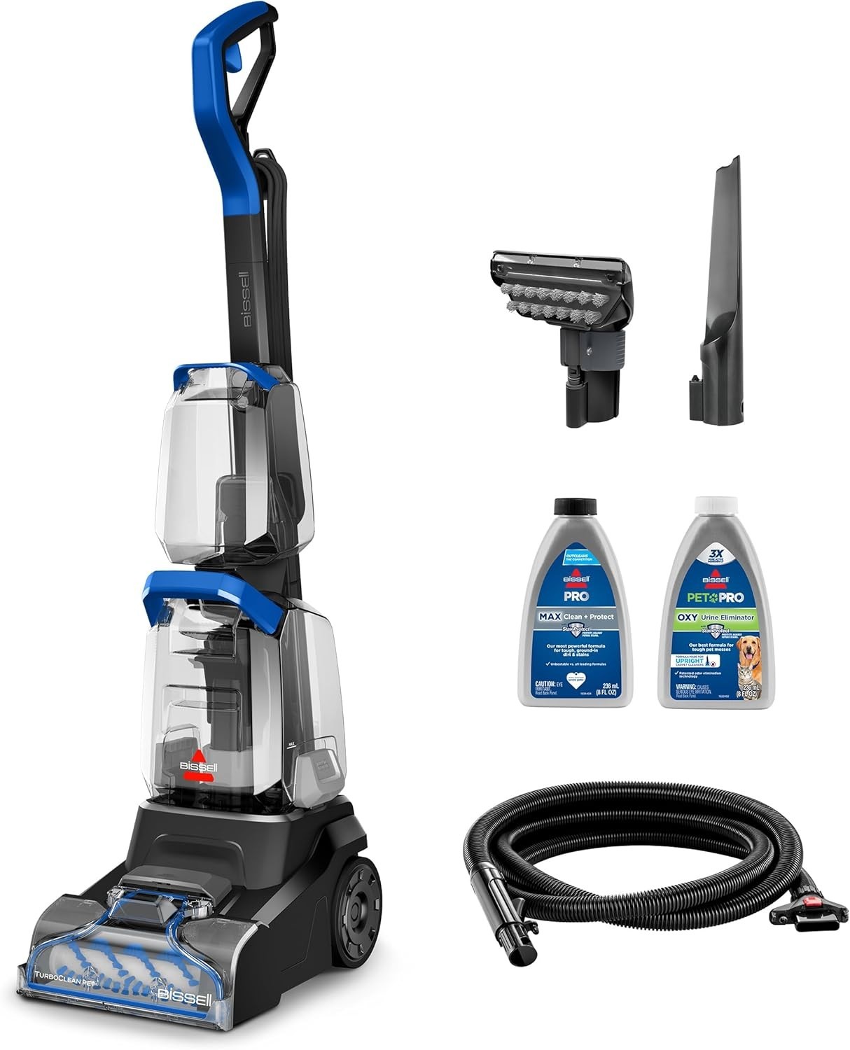 BISSELL TurboClean PET, Upright Carpet & Upholstery Cleaner, 3948 gallery