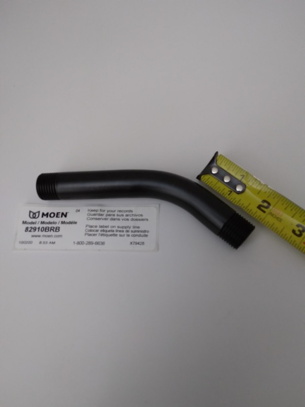 MOEN Brushed Bronze 6" Shower Arm Model 82910BRB gallery