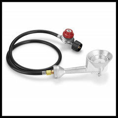 4FT 20PSI Adjustable High Pressure Propane Hose with Regulator&Burner Head