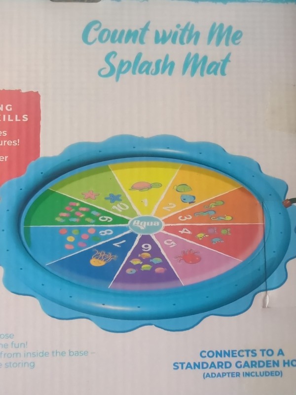 Splash Mat Inflatable Count With Me Learning Fun Creatures Color Recognize New! gallery