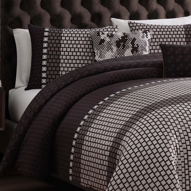 Bebejan Linear Luxe 100% Cotton Sateen 5 Piece Reversible Comforter Set gallery