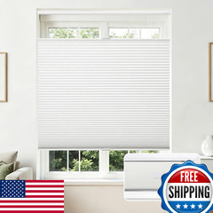 Joydeco No Tools No Drill Blinds For Indoor Windows Cordless Window Blinds