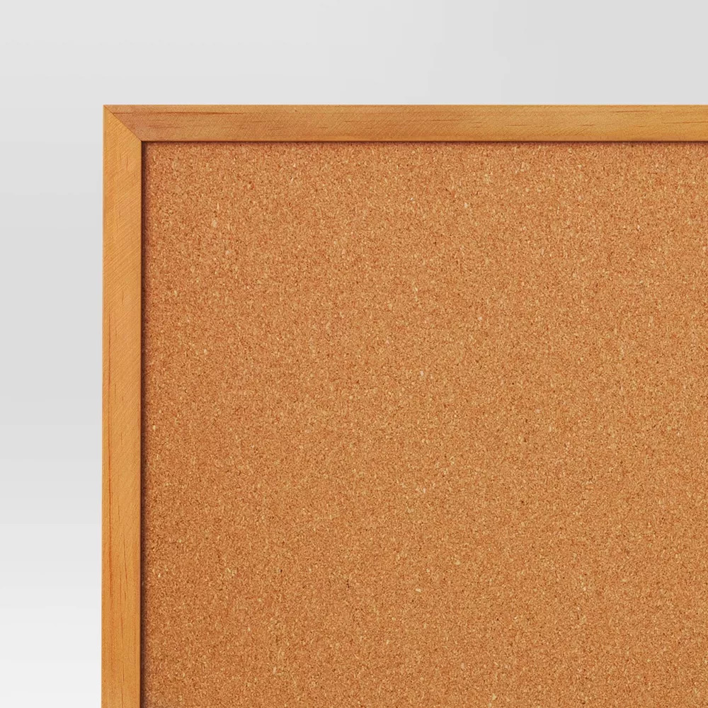 17"x20" Memo Board with Shelf Brown - Threshold gallery