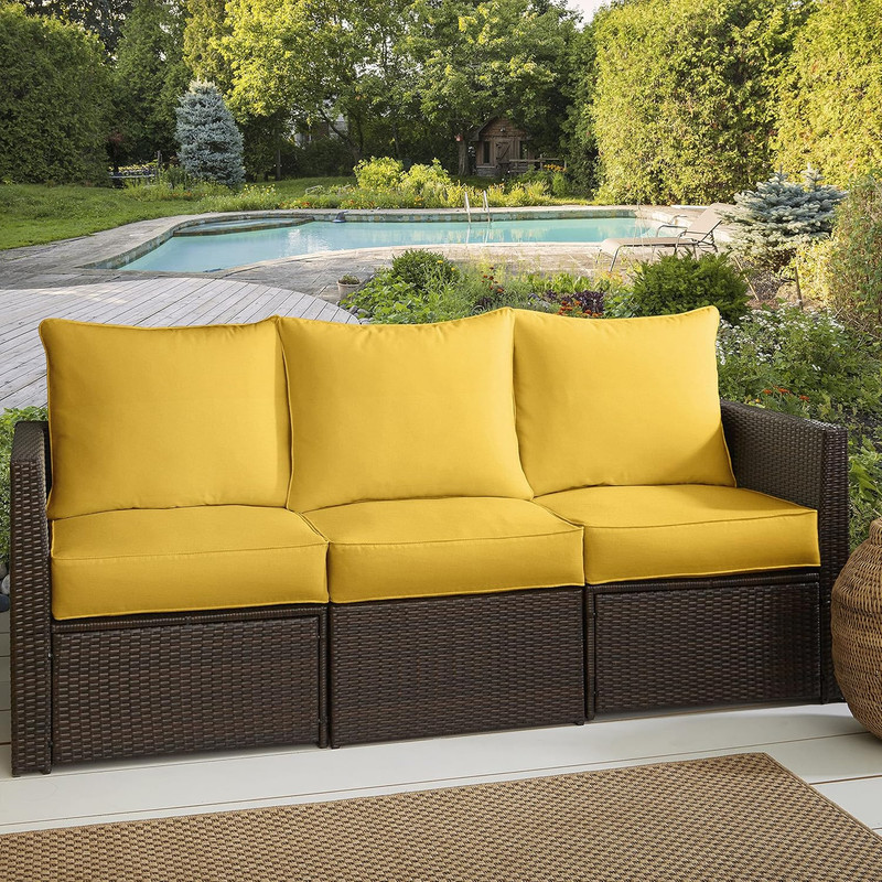 Trupedic X Sunbrella - Deep Seating Sofa Pillow and Cushion Set, 23 in X 25 in X gallery