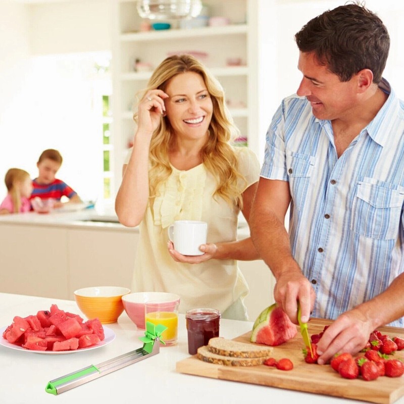 Watermelon Slicer Fruit Cutter Windmill Kitchen Utensils Gadgets Stainless Steel gallery
