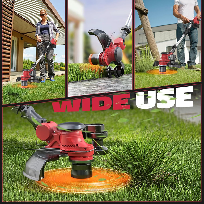 Cordless String Trimmer for Milwaukee 18V Battery Folding 3 in1 Weed (Tool Only) gallery