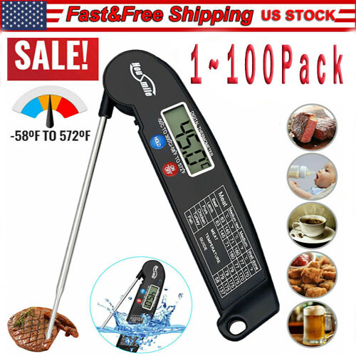 Instant Read Digital Meat Thermometer BBQ Grill Smoker For Kitchen Food Cooking gallery