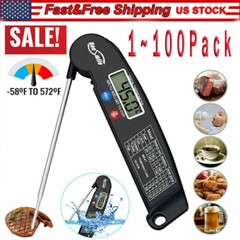 Instant Read Digital Meat Thermometer BBQ Grill Smoker For Kitchen Food Cooking