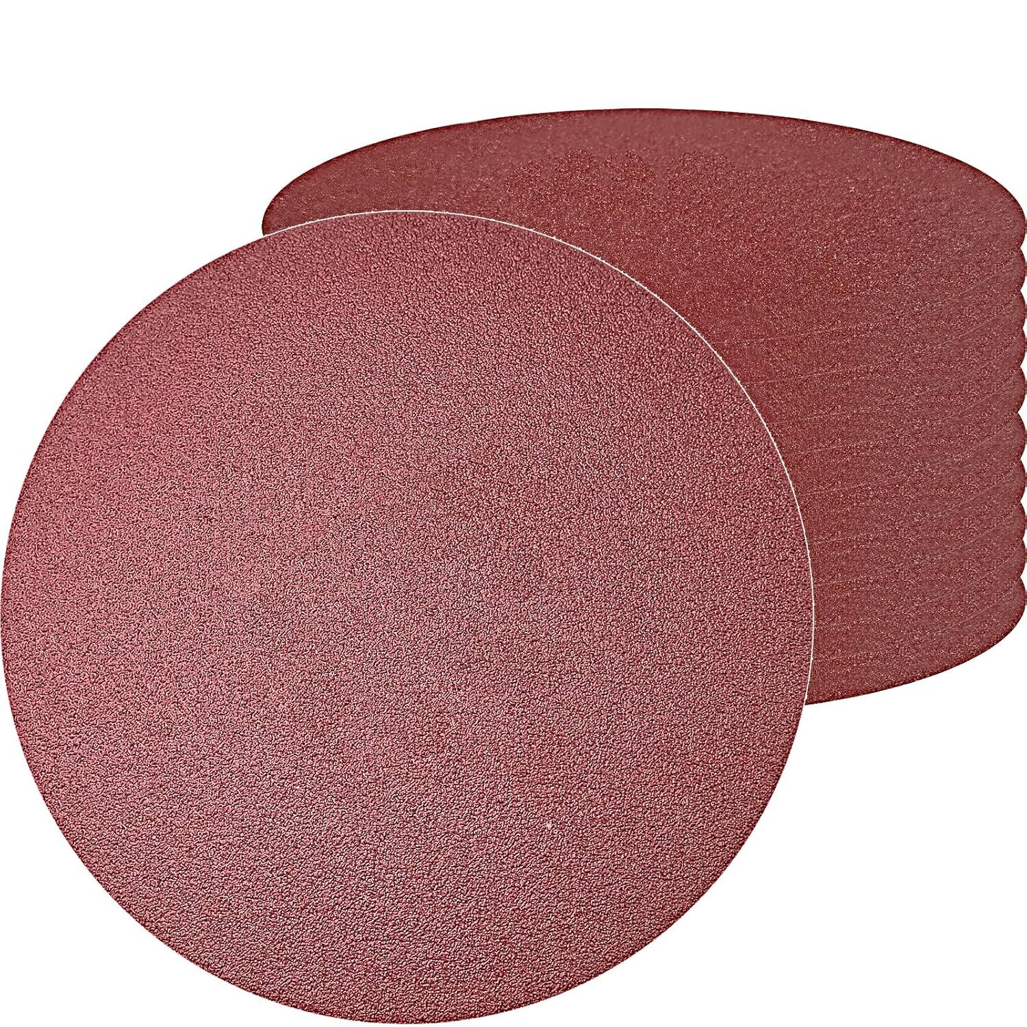 50 Pack 7 Inch 40 Grit Hook and Loop Sanding Discs Sandpaper Drywall Sander gallery