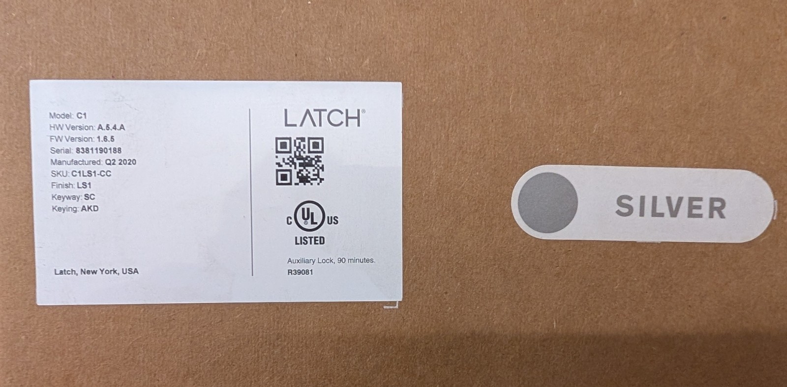 NEW Latch C1 Electronic Smart Deadbolt Door Lock C1LSC-CC gallery