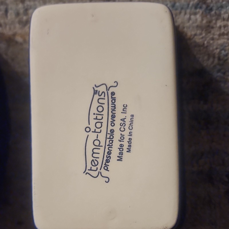 Temp-tations Presentable Ovenware Blue Ceramic Baking Dish Set Oval & Rectangle gallery