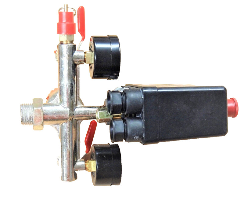 Air Compressor Pressure Switch Manifold Regulator Gauges Valves A832045 gallery
