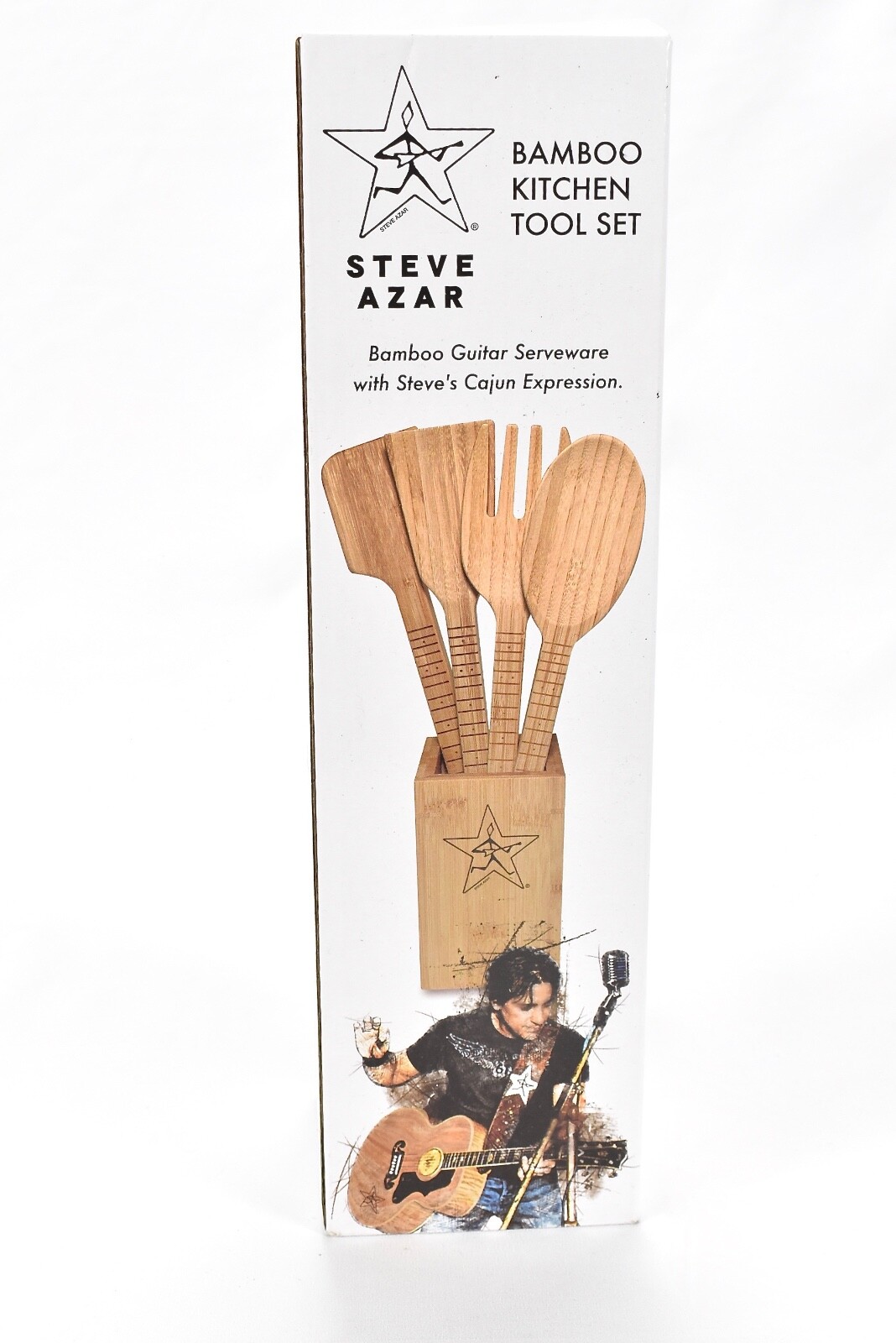 Steve Azar Bamboo Guitar Handle Bamboo Kitchen Tool Set Serveware ￼￼ gallery