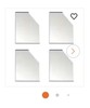 Mirredge 32504 Corner Plates, 3 In L, 3 In W, 1/8 In H, Acrylic Mirror , 4 Pack gallery