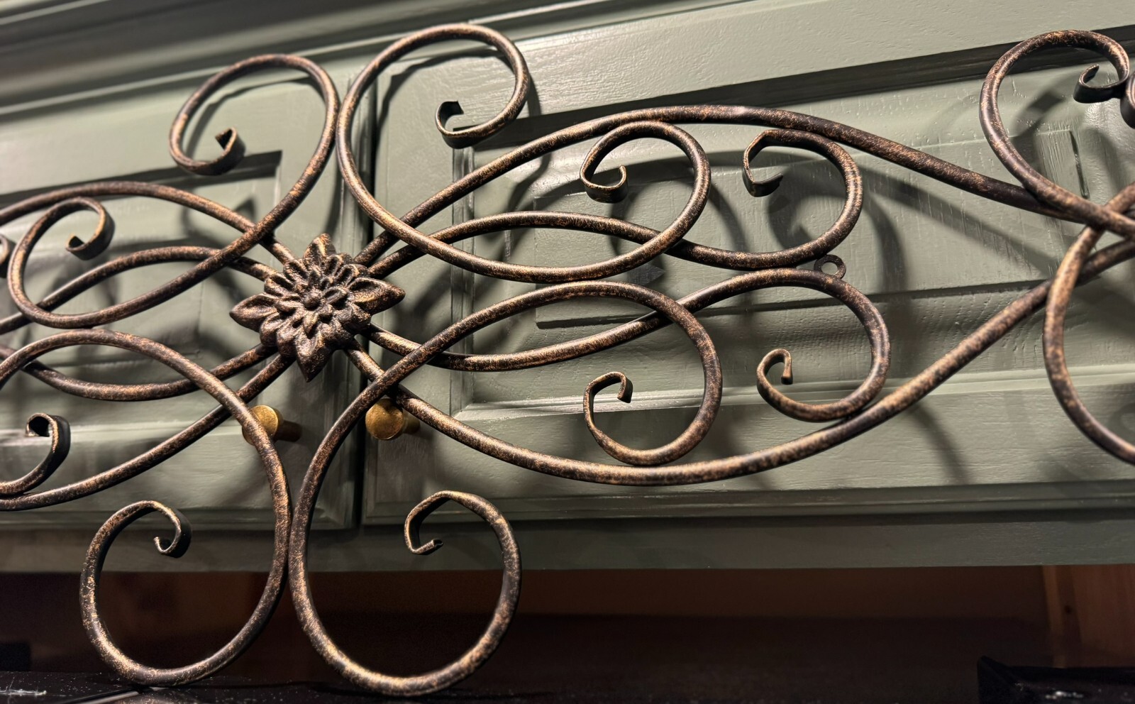37 in Decor Tuscan Rustic Old World Scrolling GARDEN Iron Wall Grille Art metal gallery