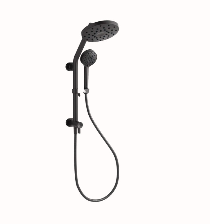 Kohler HydroRail 3-in-1 Multifunction Showerhead and Column Kit - Matte Black gallery
