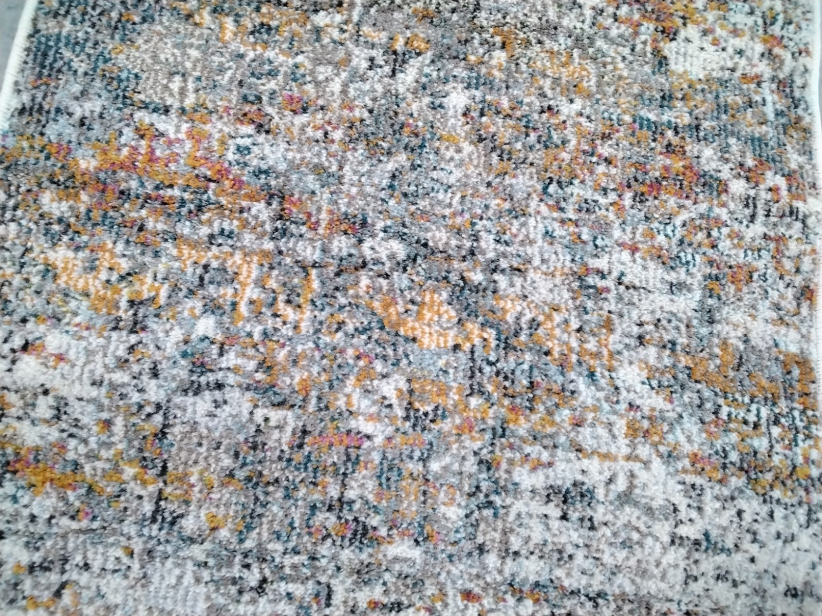 GREY / ORANGE 2'-2" X 12' Back Stain Rug, Reduced Price 1172747285 MAD460F-212 gallery