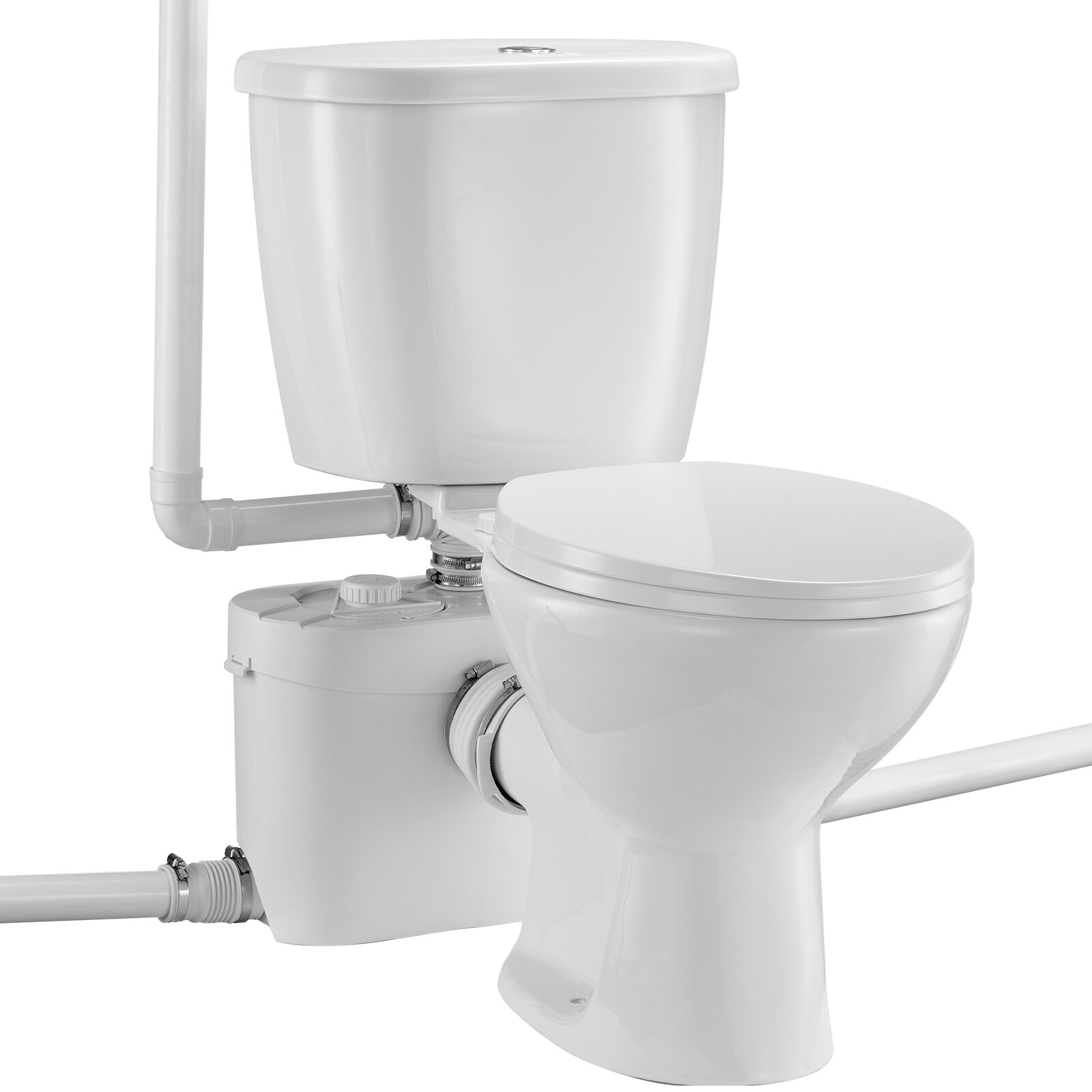 VEVOR Macerating Toilet System with 700W Pump Upflush Toilet For Basement gallery