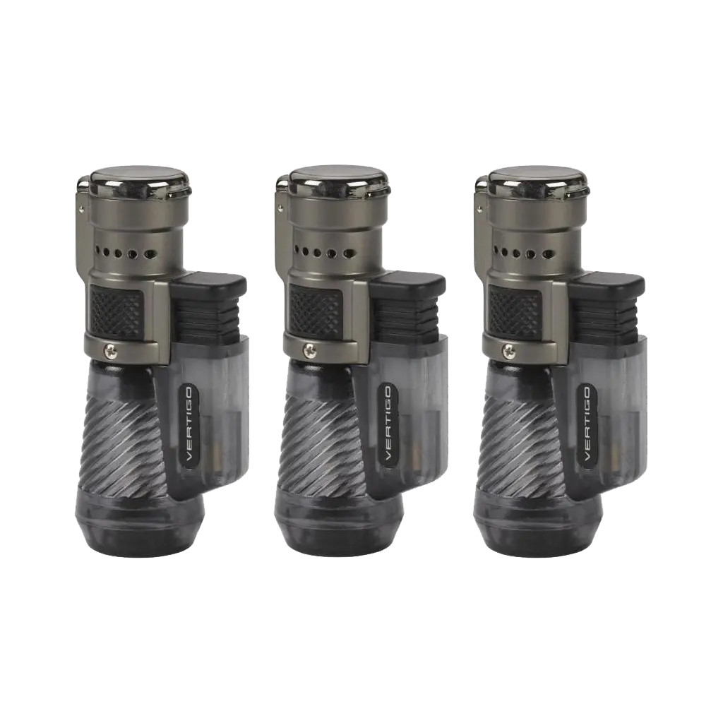 Vertigo Cyclone Triple Torch Lighter Charcoal gallery