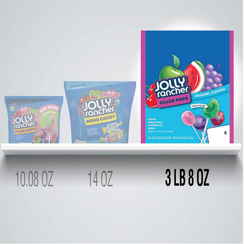 Filled Pops Assorted Fruit Flavored Candy Box, 56 Oz (100 Pieces) gallery