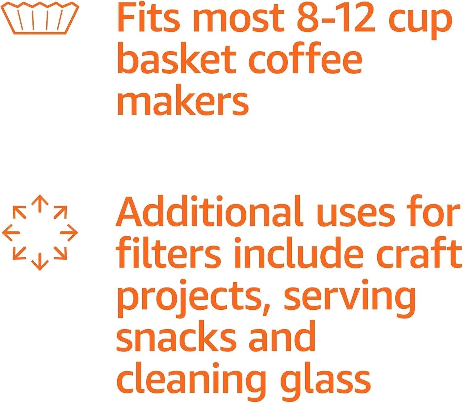 *Coffee Filters 8-12 Cup, 200 Count, Basket Coffee Filter, Paper Filters White.* gallery