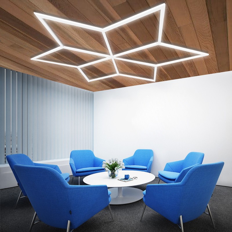 LED Snowflake Light System - Perfect for shops, offices, and studio gallery
