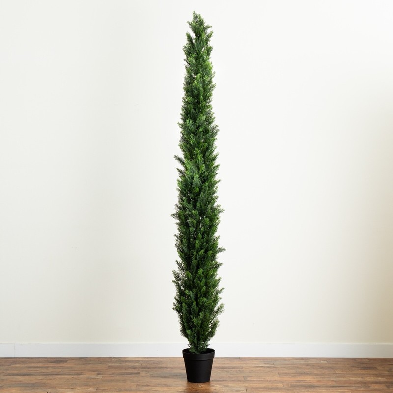 10’ Topiary Cedar Pine Artificial Tree Home Decor UV Indoor/Outdoor. Retail $379 gallery