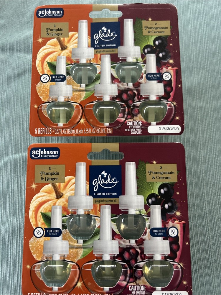 10-Count Glade Plugins Scented Oil Refills: Pumpkin Ginger Pomegranate Currant