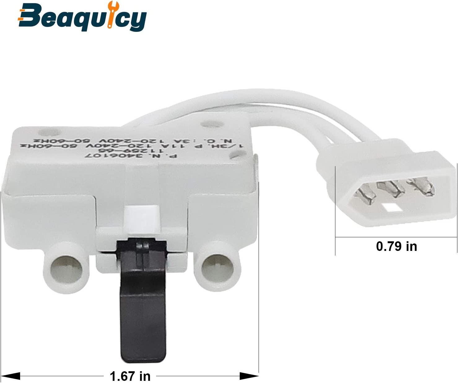 20 Pack 3406107 dryer door switch kit for Whirlpool Kenmore 3406107, 3405101 gallery