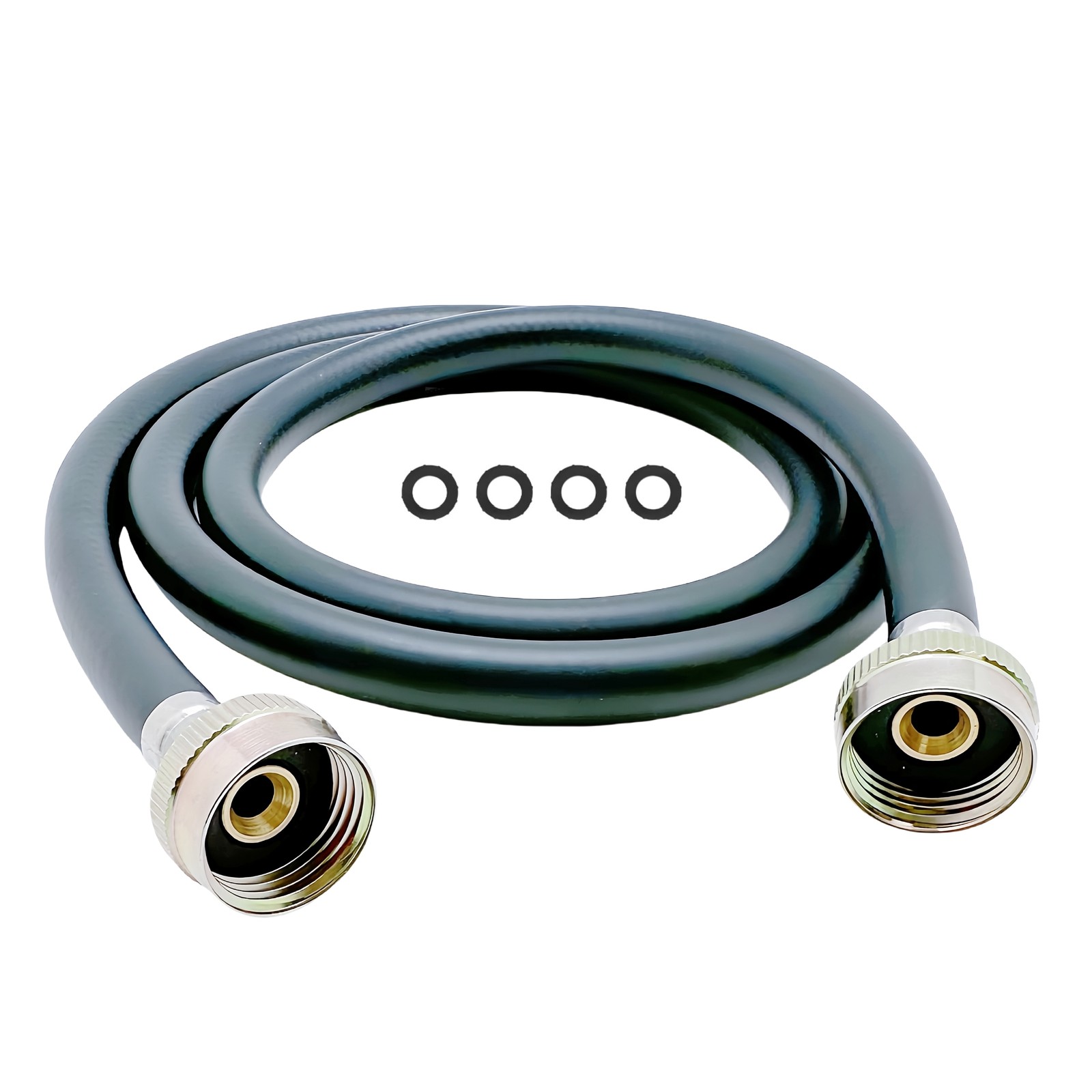 Rubber Washing Machine Hose With 4 Rubber Flat Washers 112-3/4/5/6/8/10/15FT. gallery