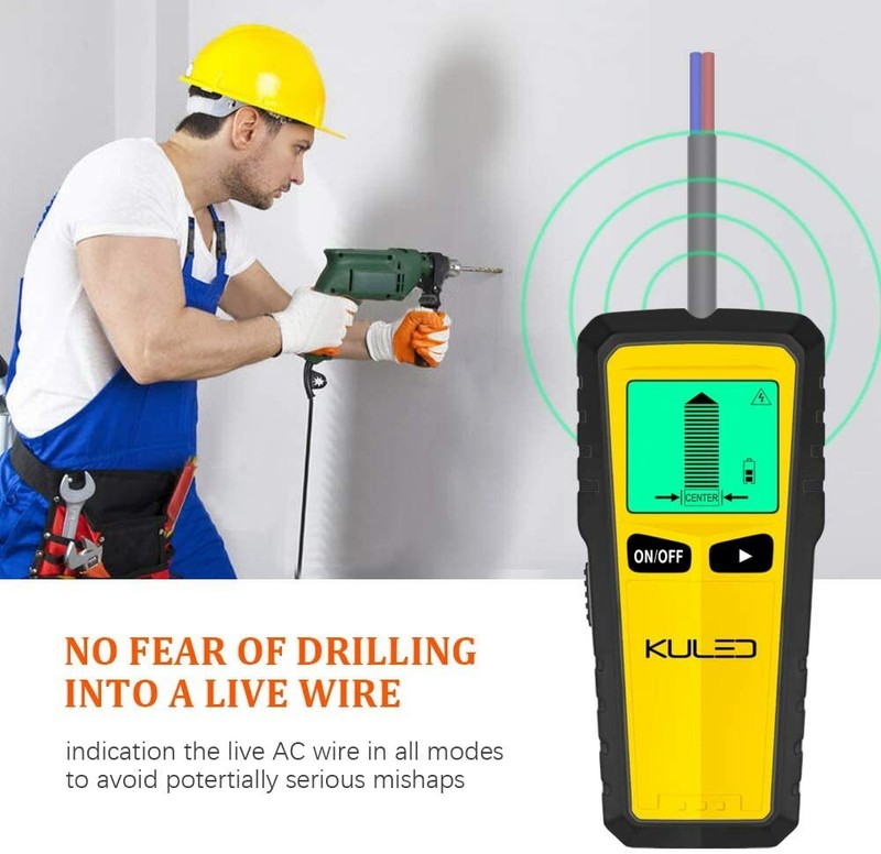 Stud Finder, 5 in 1 Multi-Function Wall Stud Sensor Detector with LCD Display gallery