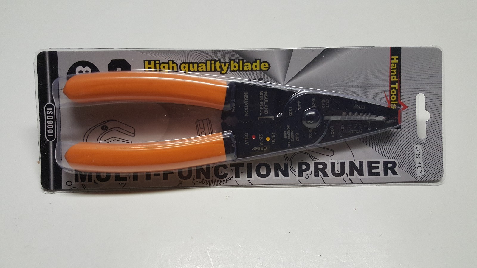 1 PIECE HIGH QUALITY WIRE STRIPPER, STEEL BODY, PVC HANDLES gallery