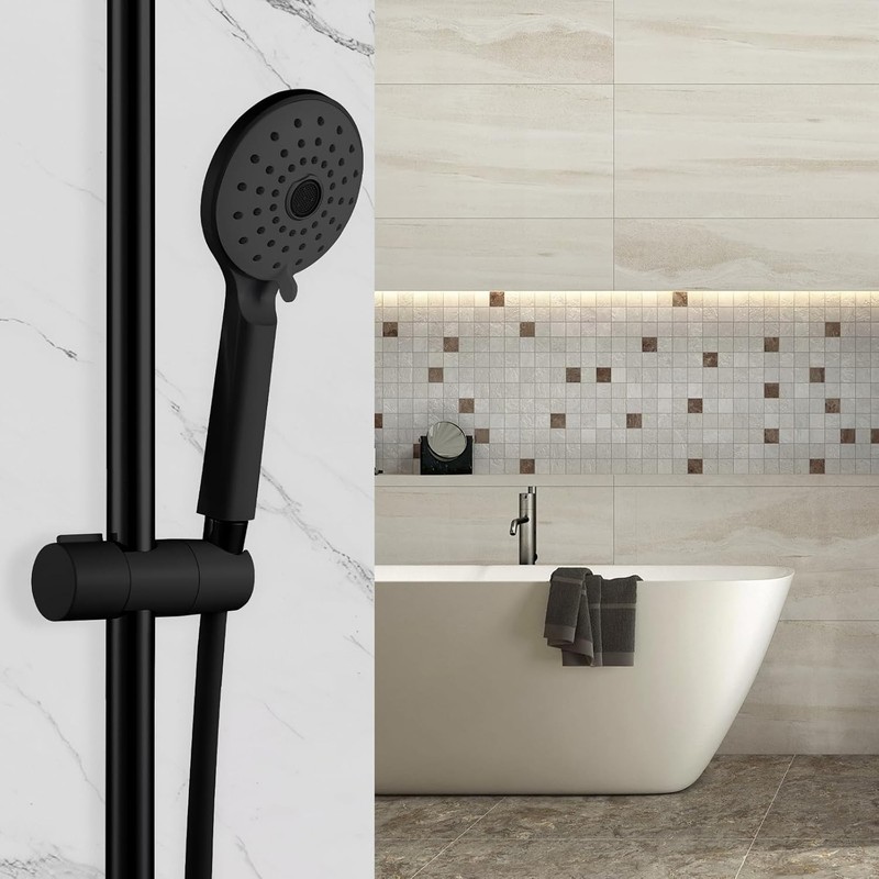 Shower Head Holder for Slide Bar Adjustable 0.75-1.00 in19-25mm O.D, Adjustab... gallery