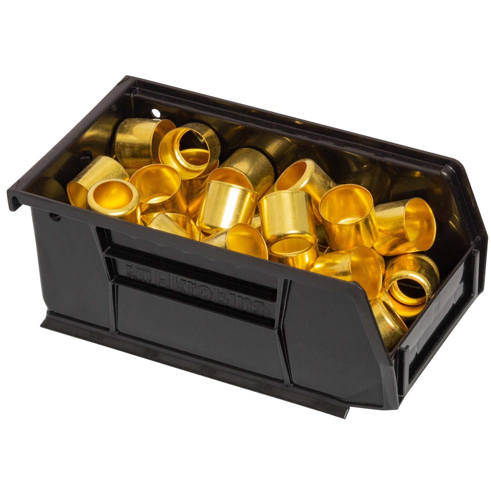 Akro-Mils 30220 Black Plastic Storage Bin Hanging Stacking Containers 6pk gallery