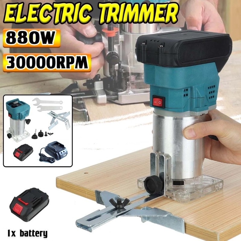Brushless Cordless Electric Trimmer, ABS Plastic + Metal gallery