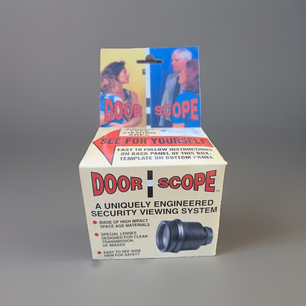 Door Scope Security Viewing System Special Lenses Clear Images NEW In Box VTG