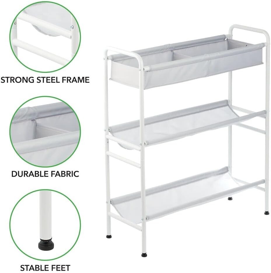 mDesign 3-Tier Garage Storage Cart gallery