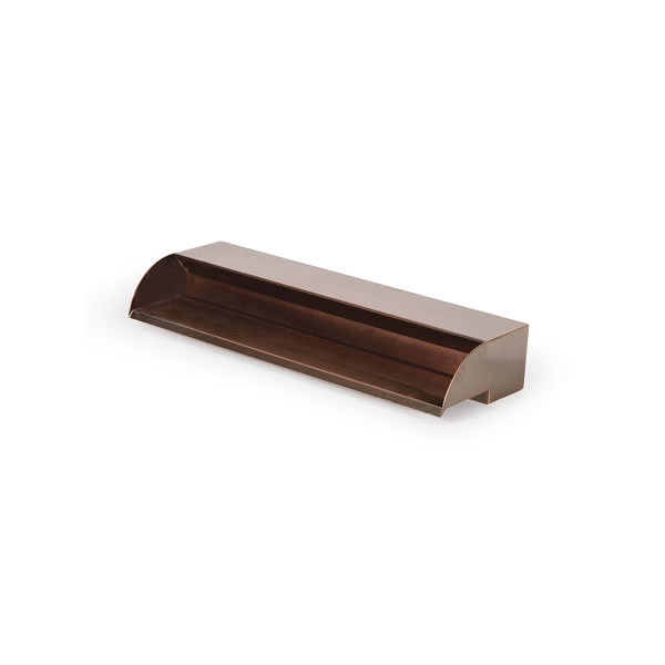 24" Copper Finish Scupper Waterfall Spillway 2400 GPH - Fresh Water Only - CS24 gallery