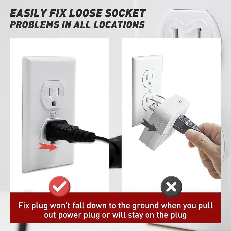 Durable 15-Pack Loose Outlet Fix Plug – Ensures Safe Power Connections, 110V gallery