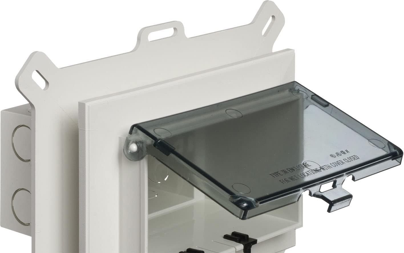 Extra Duty Clear Outlet Cover for Outdoor Use - Direct Fit for Arlington DBHS1C gallery