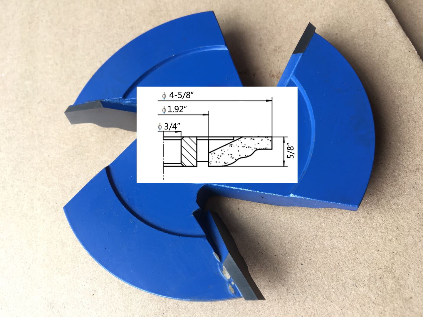 Tideway Carbide Pro WL1605 WAVY RAISED PANEL 3/4" shaper cutter gallery