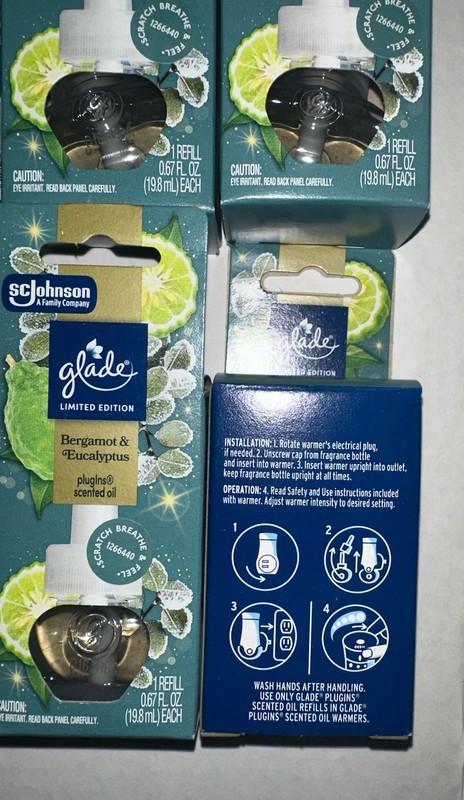 10 Total Glade Plugins Scented Oil Refill Bergamot & Eucalyptus gallery