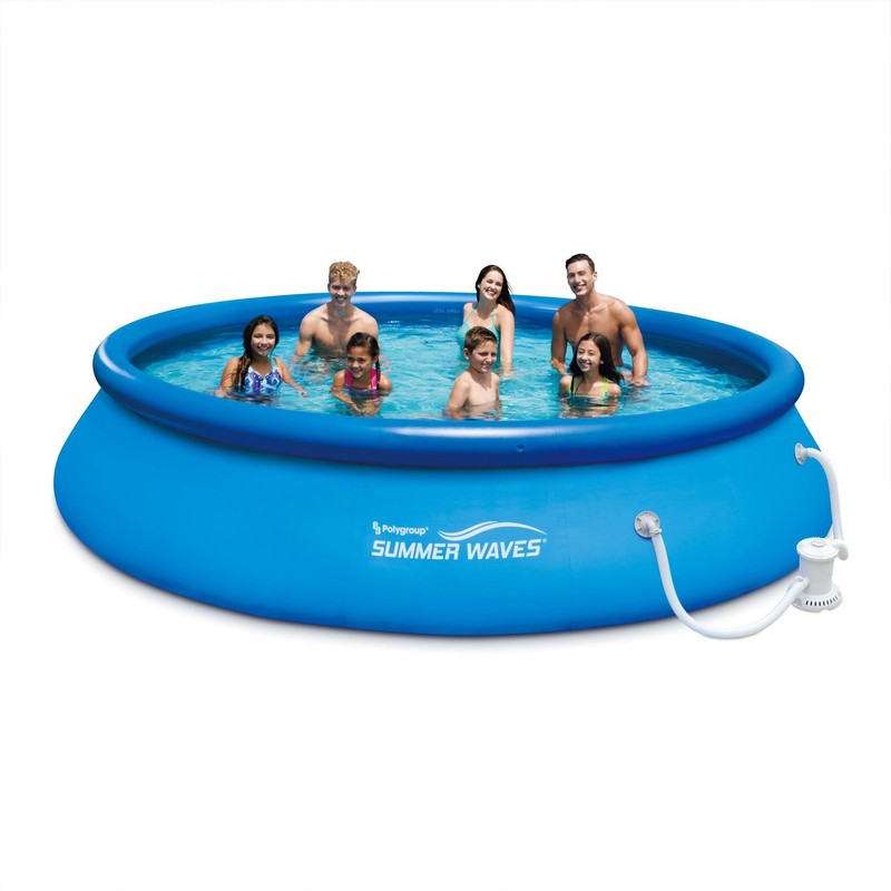 Summer Waves 15ft x 36in Quick Set Inflatable Above Ground Pool & Pump(Open Box) gallery