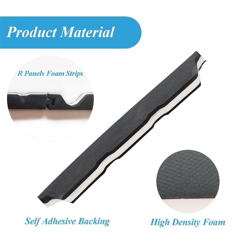 9" Foam Closure Strips with SelfAdhesive for Metal Corrugated Roofing Panels,... gallery