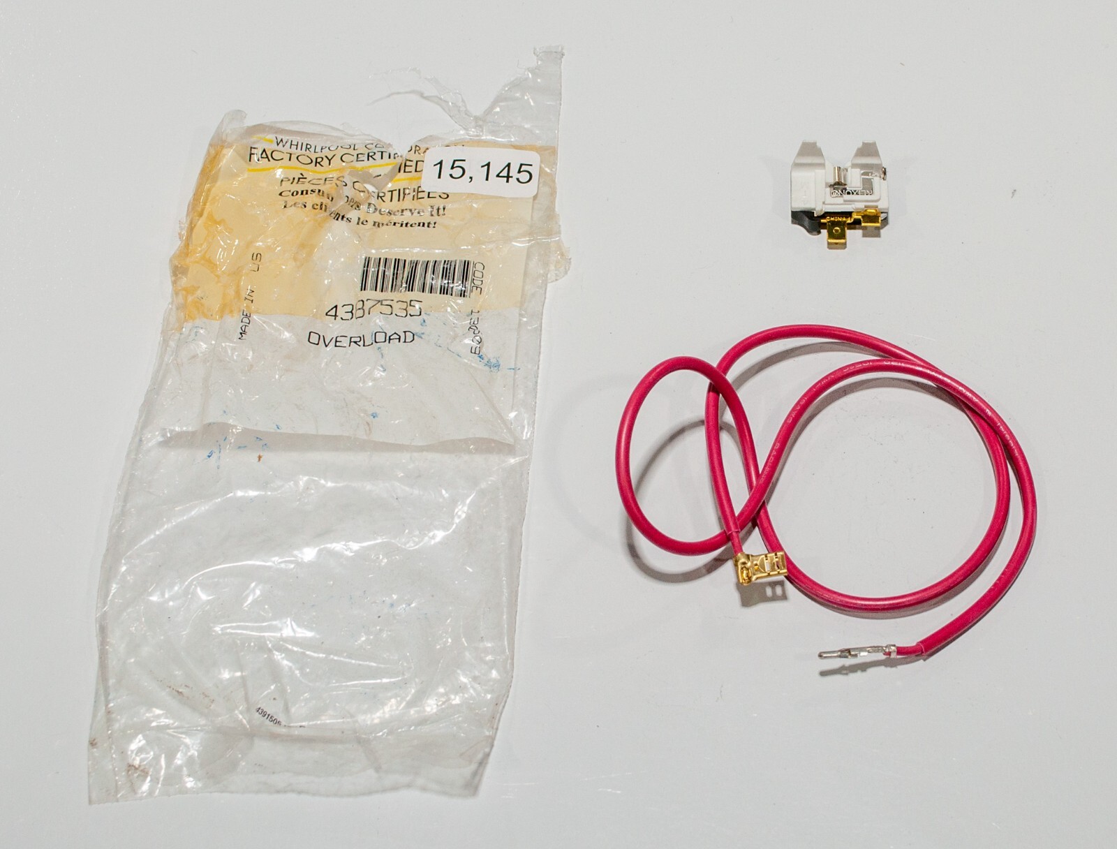 Whirlpool 4387535 Refrigerator Relay Overload SEE DETAILS gallery