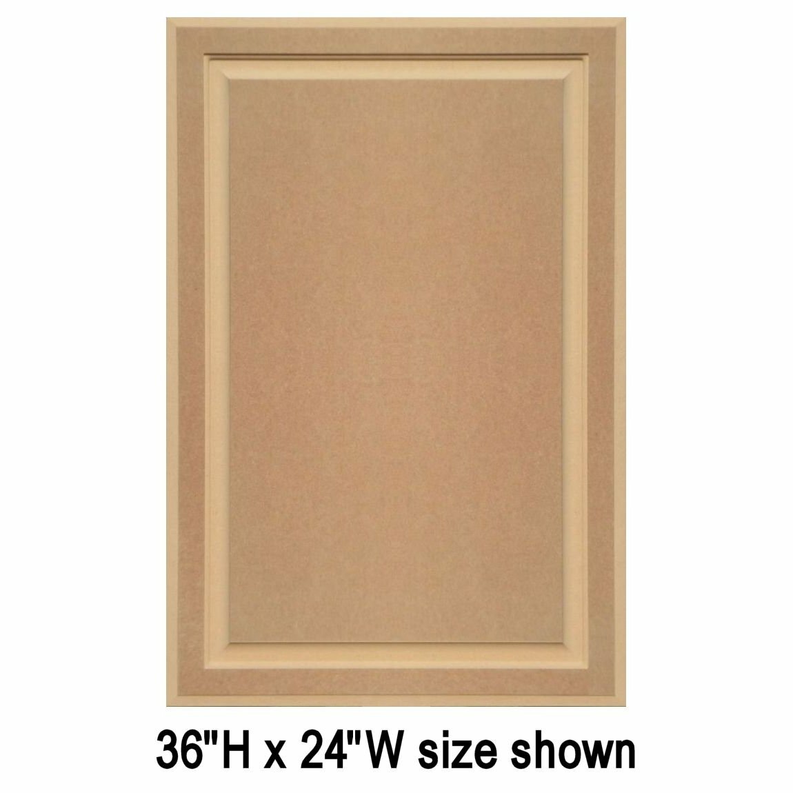 Unfinished MDF Square Raised Panel Cabinet Doors (25"H & Up) gallery