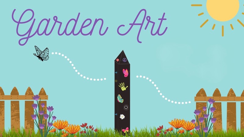 BEE TRELLIS 20" ART POLE EZ Installation GARDEN Post Studio M NEW PL1231 gallery